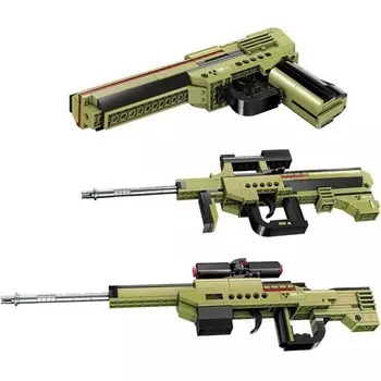 Конструктор детский пластиковый Enlighten Оружие, 202 детали