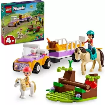 Конструктор детский пластиковый Lego Трейлер для лошадей и пони, 105 деталей