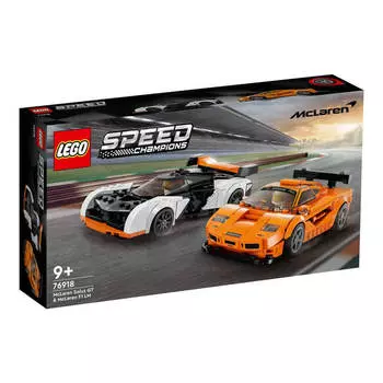 Конструктор LEGO 2 в 1 Гоночные автомобили McLaren Solus GT & F1 LM, 581 деталь