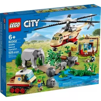 Конструктор LEGO City 60302 Операция по спасению зверей