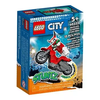 Конструктор LEGO City 60332 Трюковый мотоцикл со скорпионом