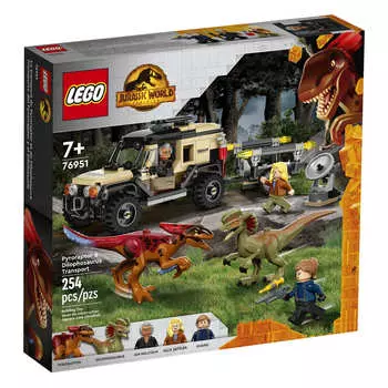 Конструктор LEGO Jurassic World Pyroraptor & Dilophosaurus Transport 76951, 254 детали