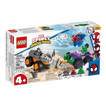 Конструктор LEGO Super Heroes 10782 Схватка Халка и Носорога на грузовиках