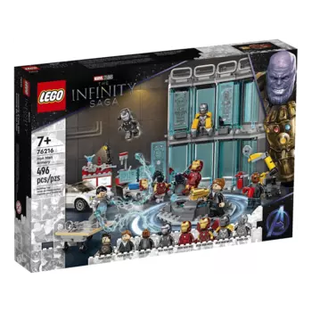 Конструктор LEGO Marvel Оружейная Железного человека 76216, 496 деталей