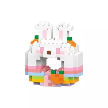 Конструктор пластиковый Baoshifuhaowu Кролик, белый