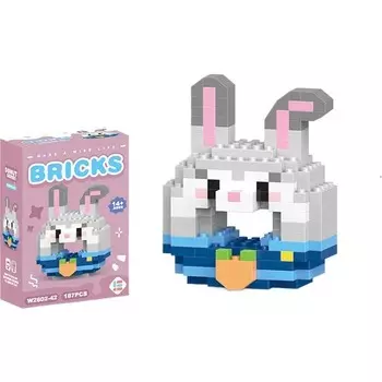 Конструктор пластиковый Baoshifuhaowu Кролик с морковкой