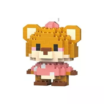 Конструктор пластиковый Baoshifuhaowu Мультяшные фигурки, коричневый