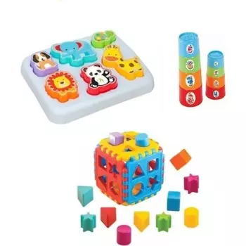 Конструктор пластиковый Berat Toys Милые животные и пазл