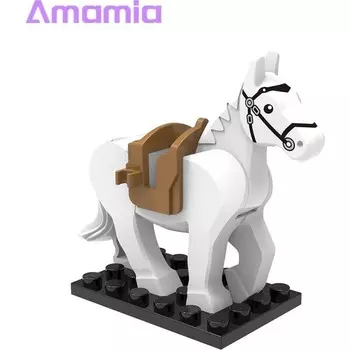 Конструктор пластиковый Betty Becky Amamia Фигурка лошади, 6 деталей
