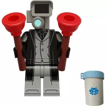 Конструктор пластиковый Brave Bull Камерамен с вантузами, 8 деталей