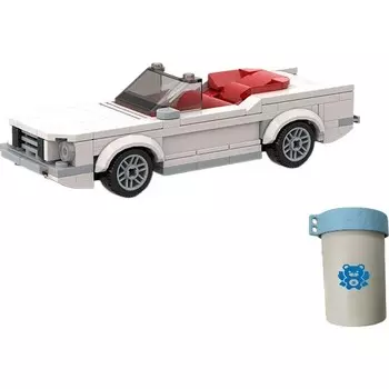 Конструктор пластиковый Brave Bull Модель игрушечного автомобиля, 188 деталей