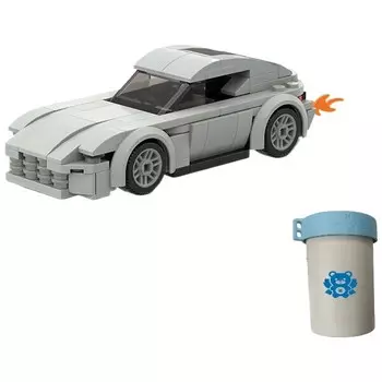 Конструктор пластиковый Brave Bull Модель игрушечного автомобиля, 155 деталей