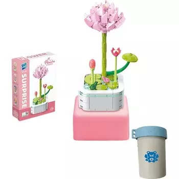 Конструктор пластиковый Brave Bull Пион в клумбе