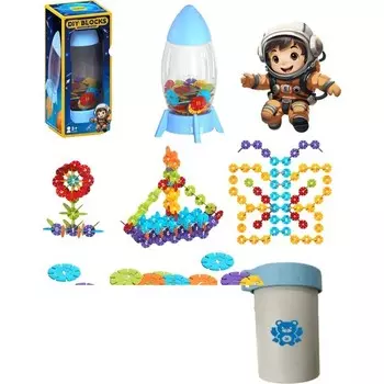 Конструктор пластиковый Brave Bull Снежинки, 100 деталей