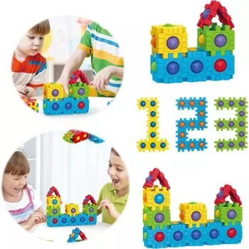 Конструктор пластиковый Carino Строительные блоки, 24 предмета