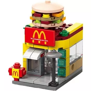 Конструктор пластиковый Charlotte Бургерная