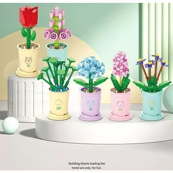 Конструктор пластиковый Cingo Букет цветов