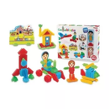 Конструктор пластиковый Dede Блоки-кактусы, 100 деталей