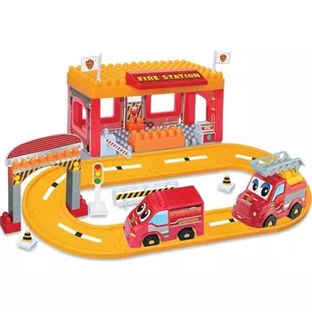 Конструктор пластиковый Dede Дорожный комплект пожарной охраны