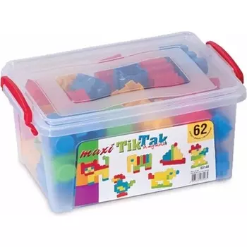 Конструктор пластиковый Dede Макси тик так, 62 предмета