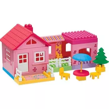 Конструктор пластиковый Dede Одноэтажный дом