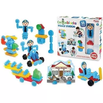 Конструктор пластиковый Dede Polis Bloklar, 55 деталей