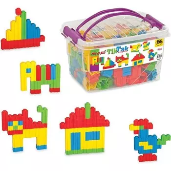 Конструктор пластиковый Dede в боксе, 156 деталей