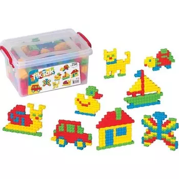 Конструктор пластиковый Dede в коробке, 250 деталей