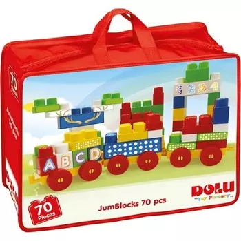 Конструктор пластиковый Dolu Мегаблок, 70 деталей