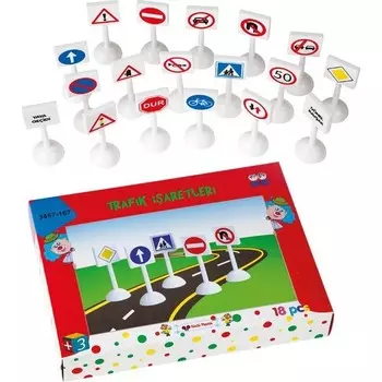 Конструктор пластиковый Guclu Дорожные знаки