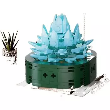 Конструктор пластиковый Huangdao Hb Цветы в горшке, 141 деталь