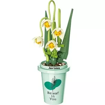 Конструктор пластиковый Jea Love Чашка-цветочный горшок