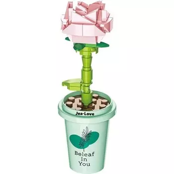 Конструктор пластиковый Jea Love Чашка-цветочный горшок