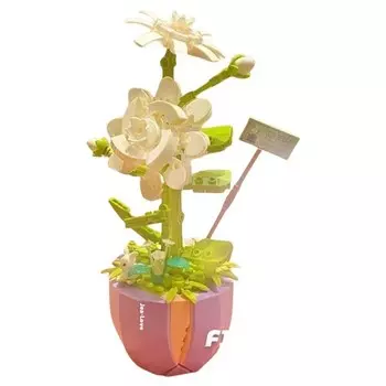 Конструктор пластиковый Jea Love Цветок жасмин в вазе, 305 деталей