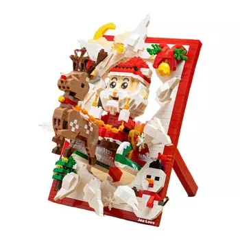 Конструктор пластиковый Jea Love Фоторамка Санта Клаус, 1726 деталей