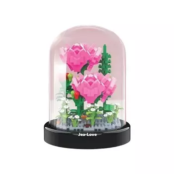 Конструктор пластиковый Jea Love Гвоздика в горшке, 97 деталей