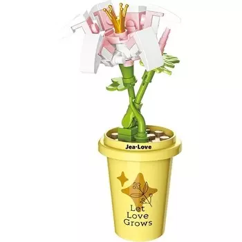 Конструктор пластиковый Jea Love Лилия в горшке, 30 деталей