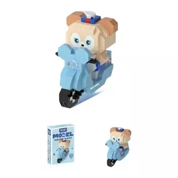 Конструктор пластиковый Jea Love Медведь на мотоцикле, 289 деталей