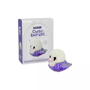 Конструктор пластиковый Jea Love Птица фиолетовая, 232 детали