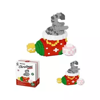 Конструктор пластиковый Jea Love Рождественский носок, 554 детали