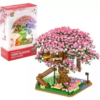 Конструктор пластиковый Jea Love Sakura House Домик на дереве, 2028 деталей
