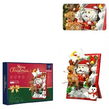 Конструктор пластиковый Jea Love Санта на олене