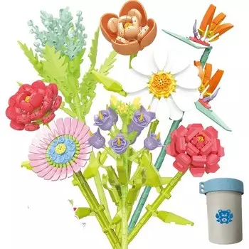 Конструктор пластиковый Kungfu Panda Букет цветов, 8 штук