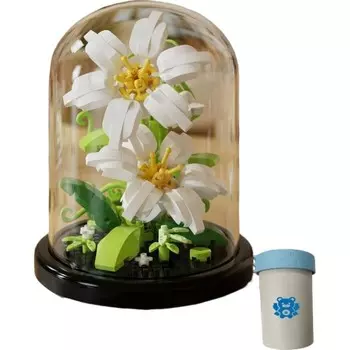 Конструктор пластиковый Kungfu Panda Букет под куполом, белый