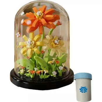 Конструктор пластиковый Kungfu Panda Букет под куполом, оранжевый / желтый