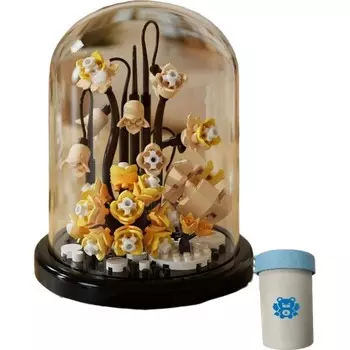 Конструктор пластиковый Kungfu Panda Букет под куполом, бежевый