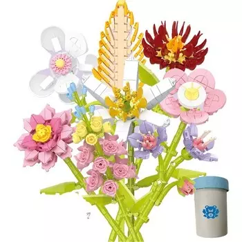 Конструктор пластиковый Kungfu Panda Цветочный букет, 8 штук