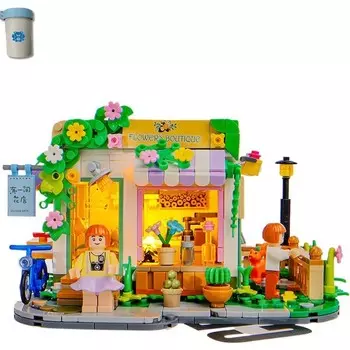 Конструктор пластиковый Kungfu Panda Цветочный магазин