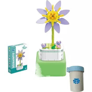 Конструктор пластиковый Kungfu Panda Цветы в клумбе, синий