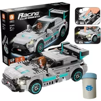 Конструктор пластиковый Kungfu Panda Fangcheng Гоночный автомобиль, серый